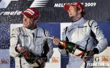 图文-F1澳洲站布朗包揽冠亚军双巴喷洒香槟风格没变