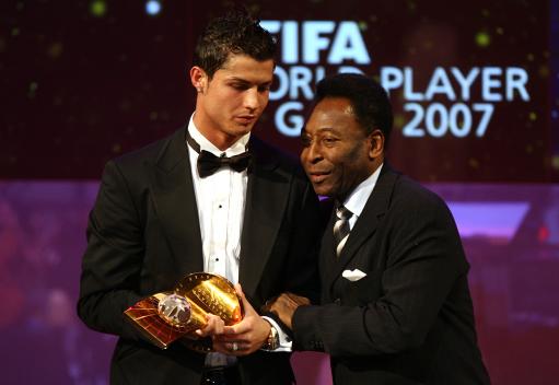 图文-FIFA世界足球先生颁奖贝利预言C罗未来第一?