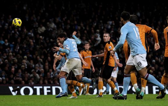 图文-[英超]曼城4-3狼队 全场比赛成了他独角戏