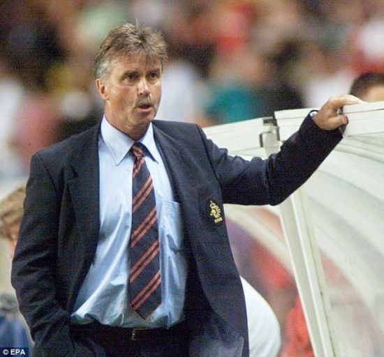 希丁克曾在1994-1998年执教荷兰国家队