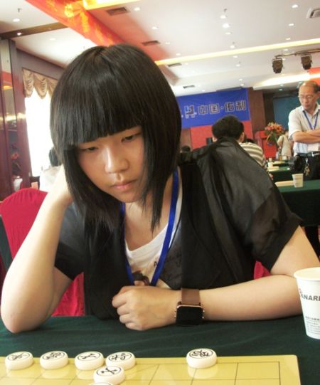 图文-苏浙皖赛少年少女棋手 小美女棋手王铿