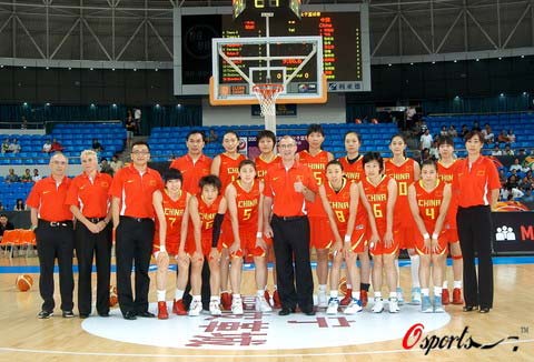 图文-[钻石杯]中国女篮VS马里 中国女篮全家福