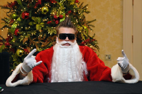 圣诞老人+搞怪发型