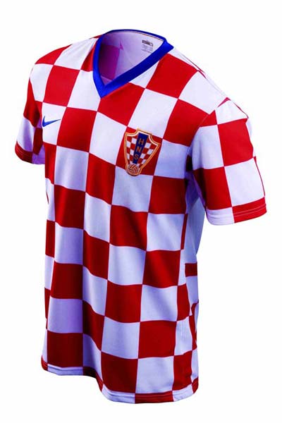 克罗地亚球员穿着的球衣所采用的是耐克创新技