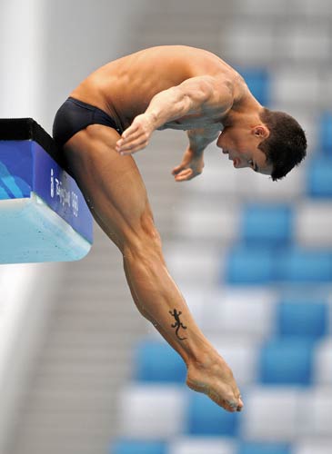 资料图片-英国男子跳水运动员皮特