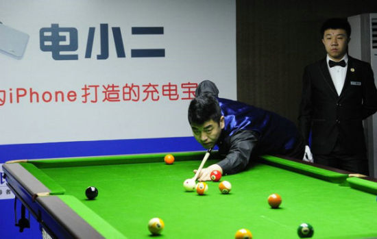 中式八球合伙人为大师赛充电 球员球迷如获至