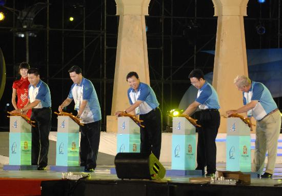 文-青岛国际帆船赛开幕式举行特色启动仪式_帆