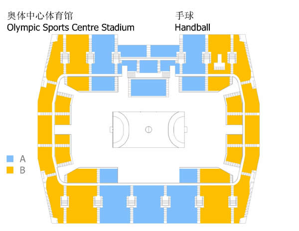 目场馆价区图+手球