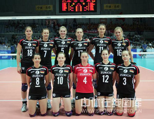 图文-世界女排大奖赛中国3-1德国德国女排全家