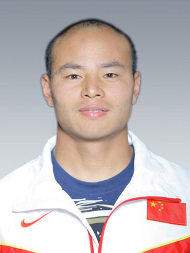 图文-北京奥运会中国代表团成立 皮划艇队员杨文军