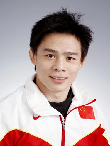 图文-北京奥运会中国代表团成立 摔跤队队员盛江