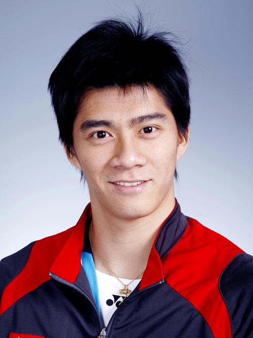 图文-北京奥运会中国代表团成立 羽毛球队员傅海峰