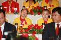 图文-中国奥运金牌运动员记者会 两位体操小丫