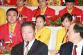 中国奥运金牌运动员访港记者会