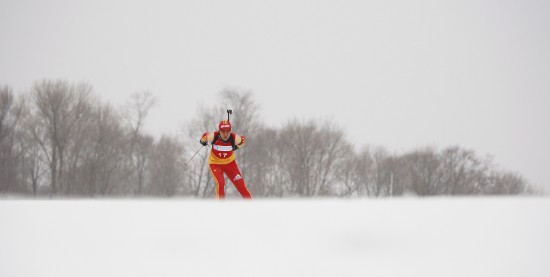 图文-中国选手参加女子个人15公里比赛徐瑛徽滑行