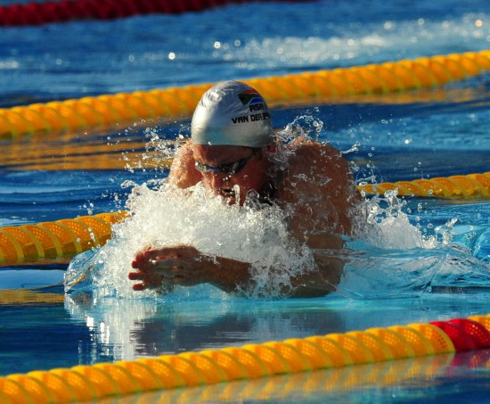 图文-世锦赛男子50米蛙泳半决赛 范德博格破世