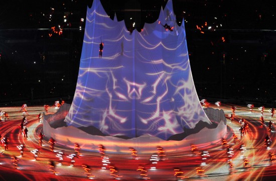 图文-温哥华冬奥会开幕式举行 开幕式主要依靠