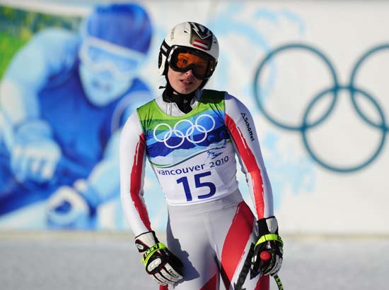 图文-高山滑雪女子超级两项全能回转 回忆比赛