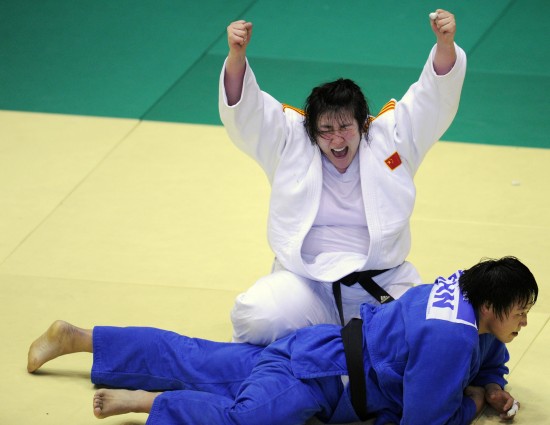 图文-全国女子柔道锦标赛78公斤以上级 亚军于颂