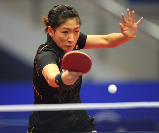 图文-国际乒联巡回赛总决赛赛况 刘诗雯在比赛