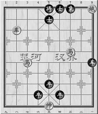 一副象棋一个马五个兵猜成语_象棋两个车一个马图片(3)