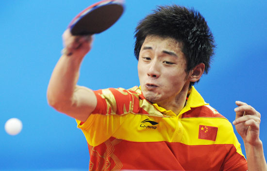 图文-乒乓球男团中国3-0日本 张继科正手也凶猛
