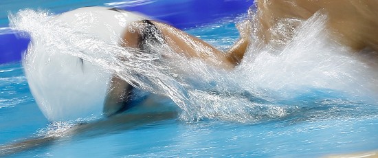 图文-男子1500米自由泳决赛 韩国选手奋力