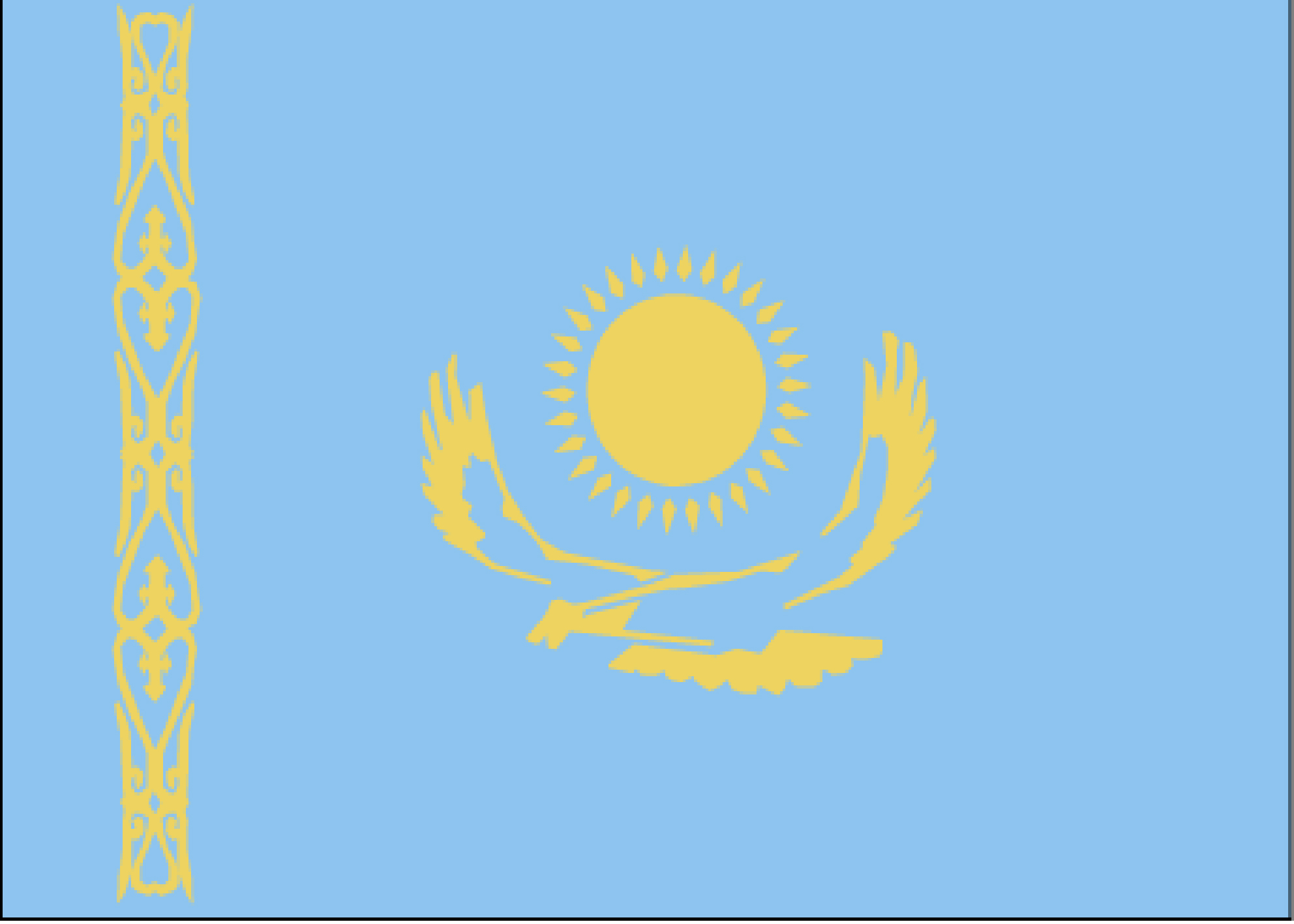 哈萨克斯坦国旗 壁纸图片