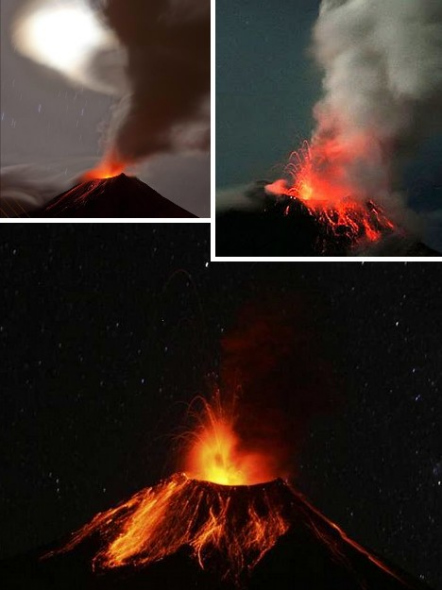 厄瓜多尔的通古拉瓦火山