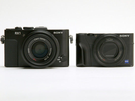 rx1与rx100机身正面对比