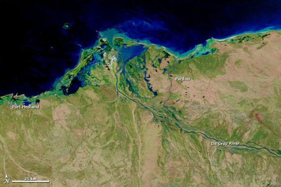 澳大利亚卫星图图片