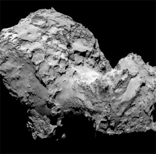 罗塞塔飞船发回彗星高清图像