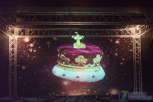 应用于holovision技术的显示效果