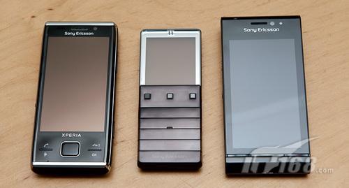图为索尼爱立信xperia pureness与x2,satio