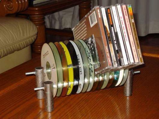 旧cd碟片废物利用图片