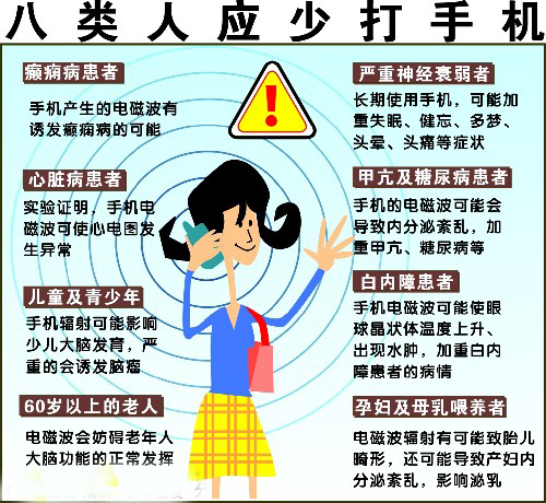 手机辐射致癌看健康使用手机