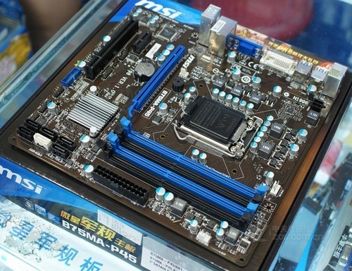 微星 b75ma-p45处理器供电模块处理器供电方面,主板采用5相供电设计