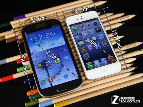 强强对决 三星galaxy s3对比iphone 5_手机_科技时代_新浪网