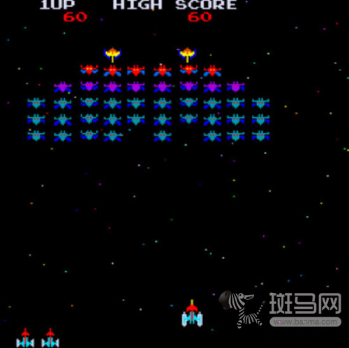 1984年fc平台小蜜蜂游戏画面