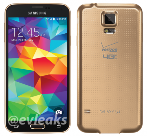 前黑后金设计 金色版三星galaxy s5曝光