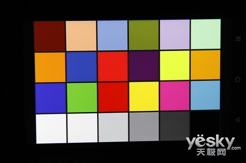 iuni u3对colorchecker色卡的显示效果