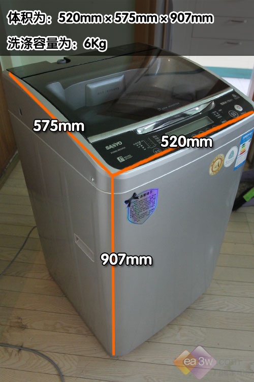 变频波轮新体验 三洋xqb60-b835dx首测(2)