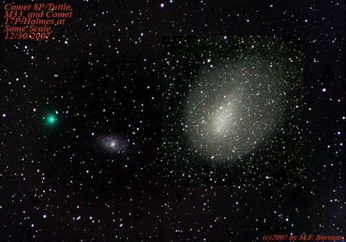 图文07年12月30日印地安那州出现的塔特尔彗星