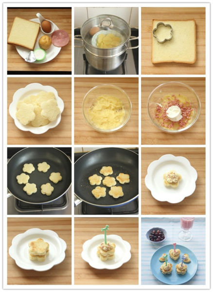家庭烤箱做面包过程图片