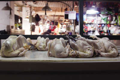 去年上海市活禽市场关闭期间,徐梅香的冷鲜鸡生意一度非常兴旺,一天最