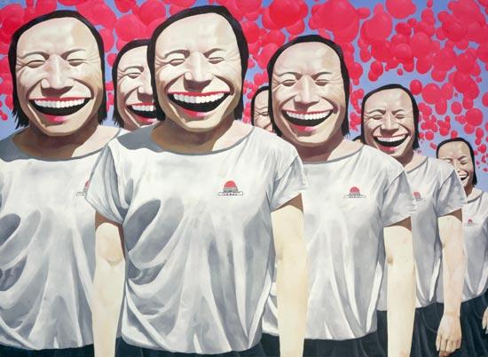 岳敏君作品 资料图上海红坊艺术社区金融海啸使"中国当代艺术=金钱"的