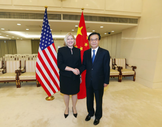 高虎城在京会见美国贸易发展署署长扎克