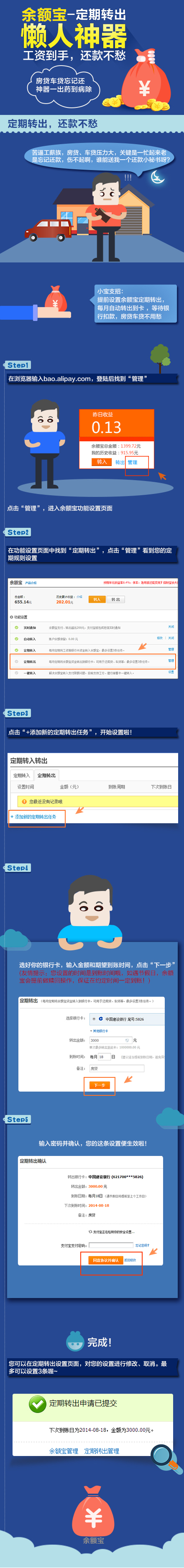 余额宝定期转出流程图(PC端)