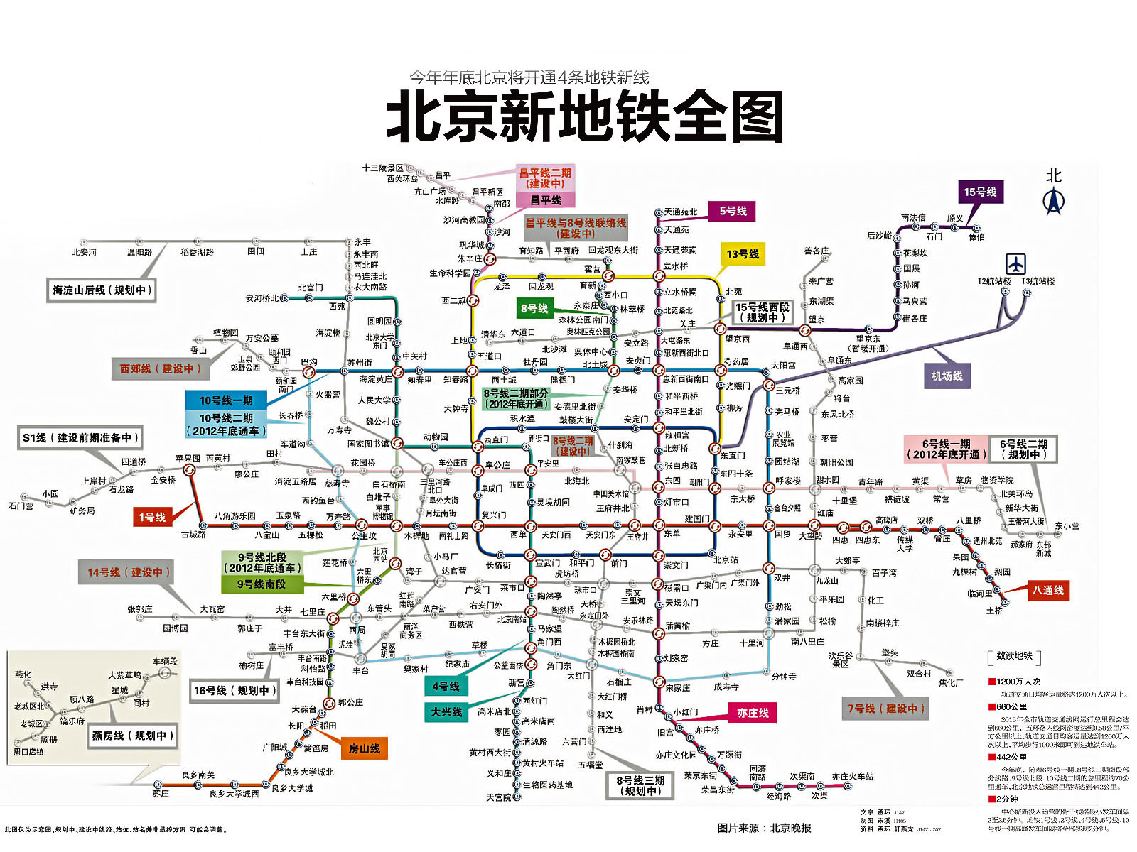 北京地铁站地图高清图片