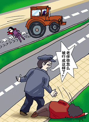 车祸吓死路人被判担责四成